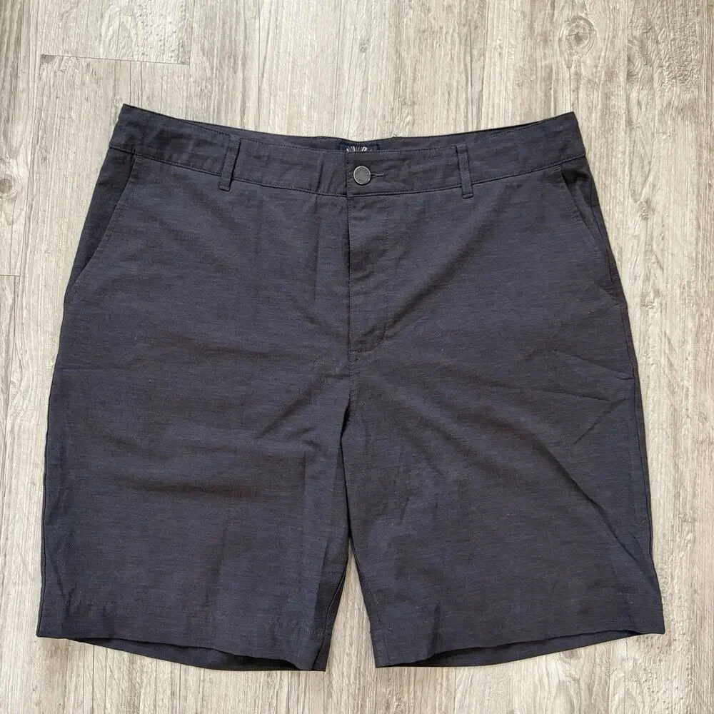 Faherty All Day Shorts Men’s 36 Gray Chino Performance Stretch Hybrid 9 Golf